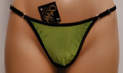 Lime green adjustable g-string