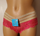 Pink mesh lace boyshorts